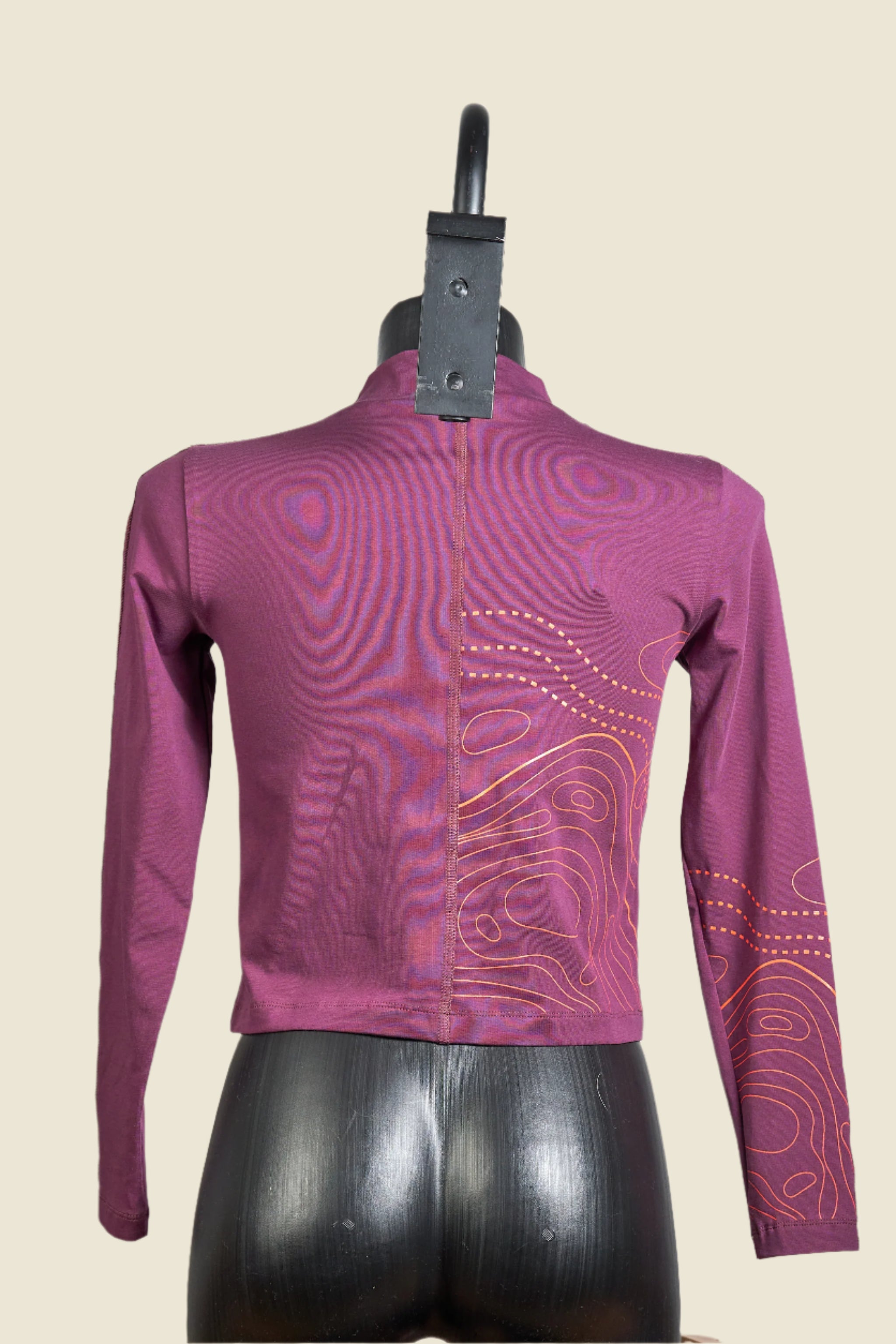 Women's long sleeve t-shirt - Aubergine