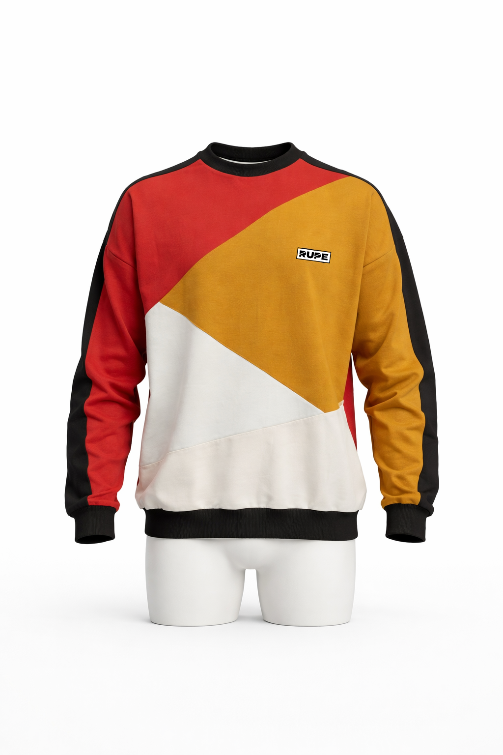 felpa tagli colore design tibet in cotone leggera rupe vista frontale