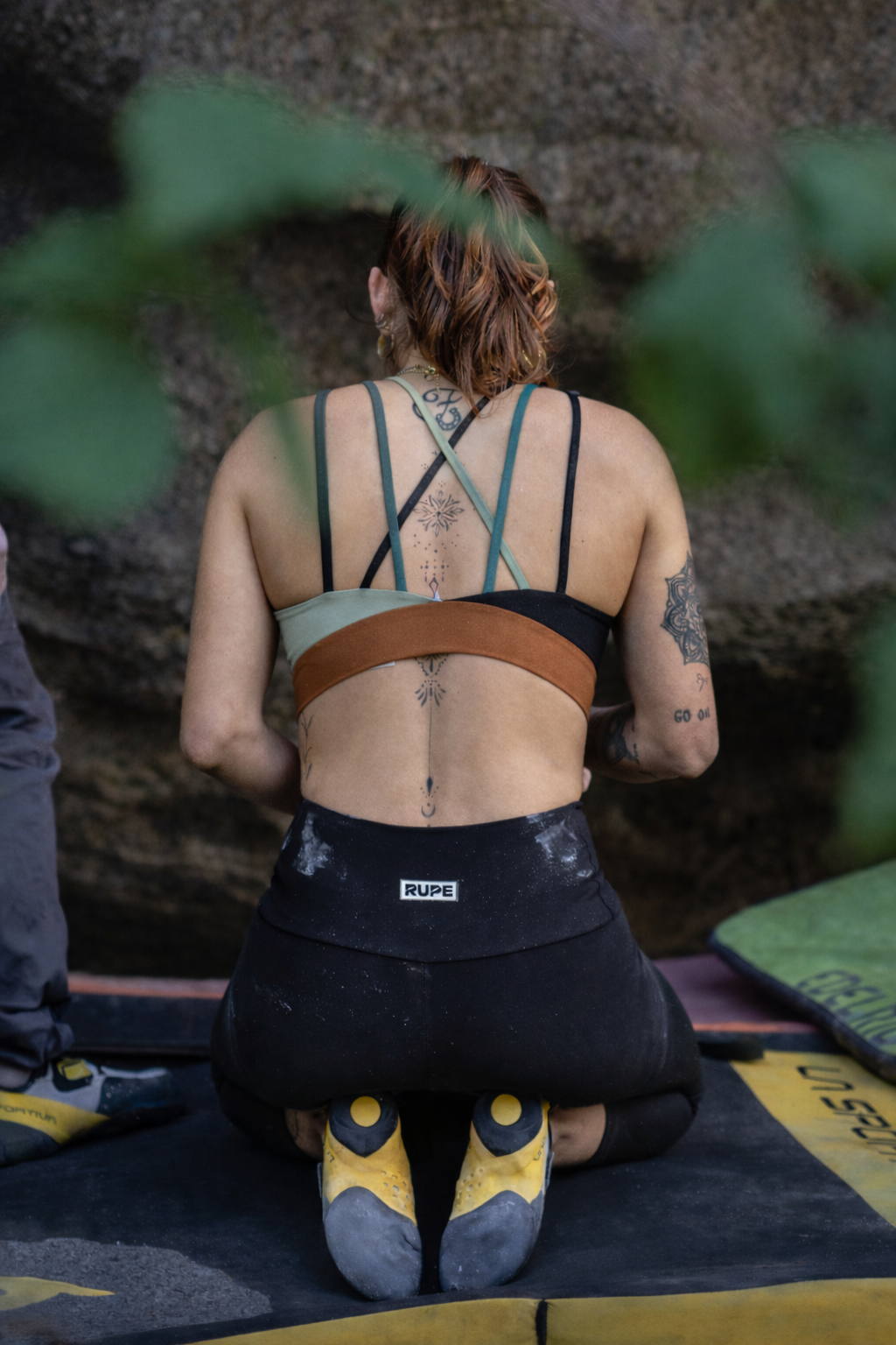 Braided Sports Top - Kaleido Calendula