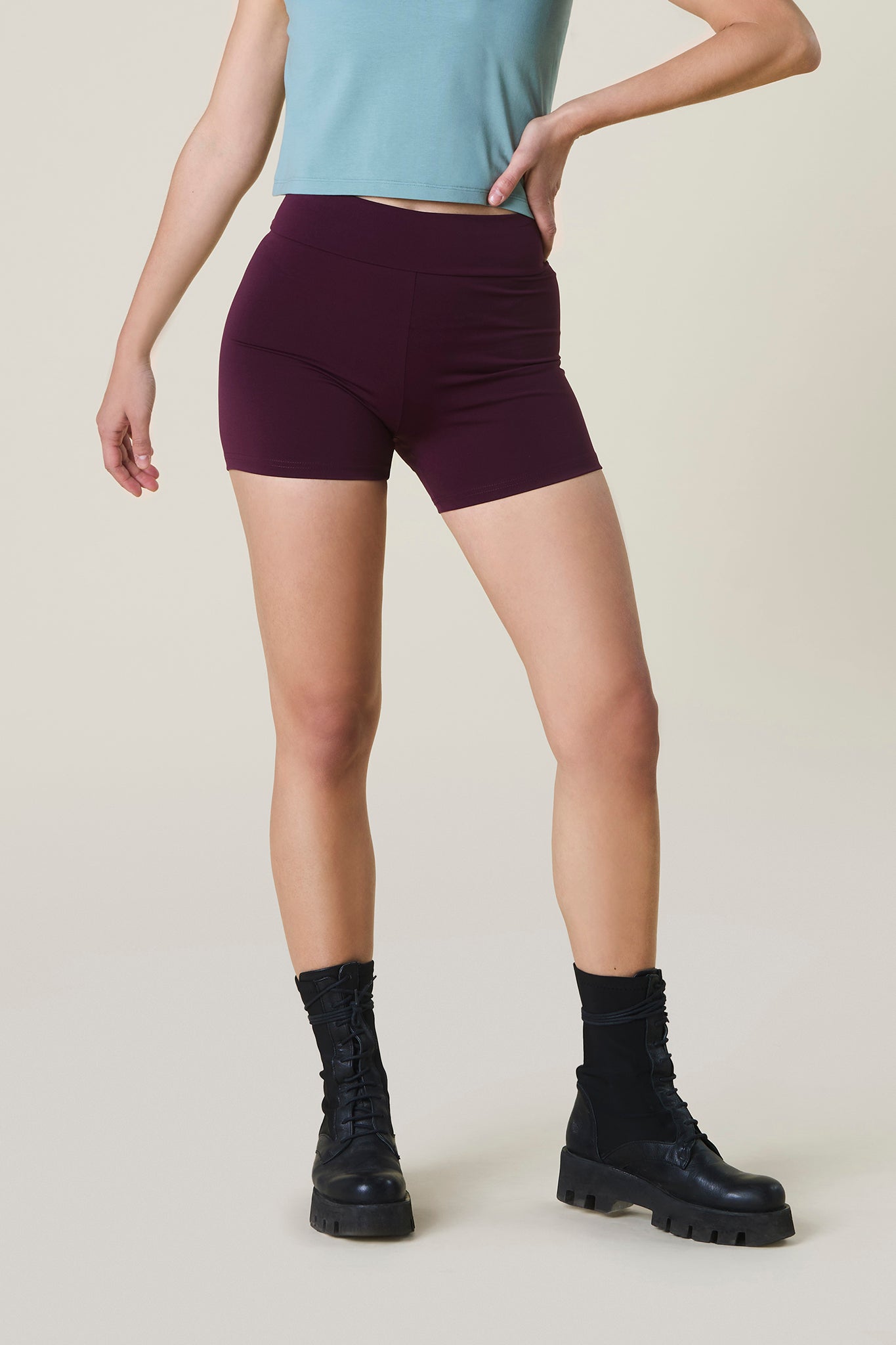 culotte shorts bordeaux