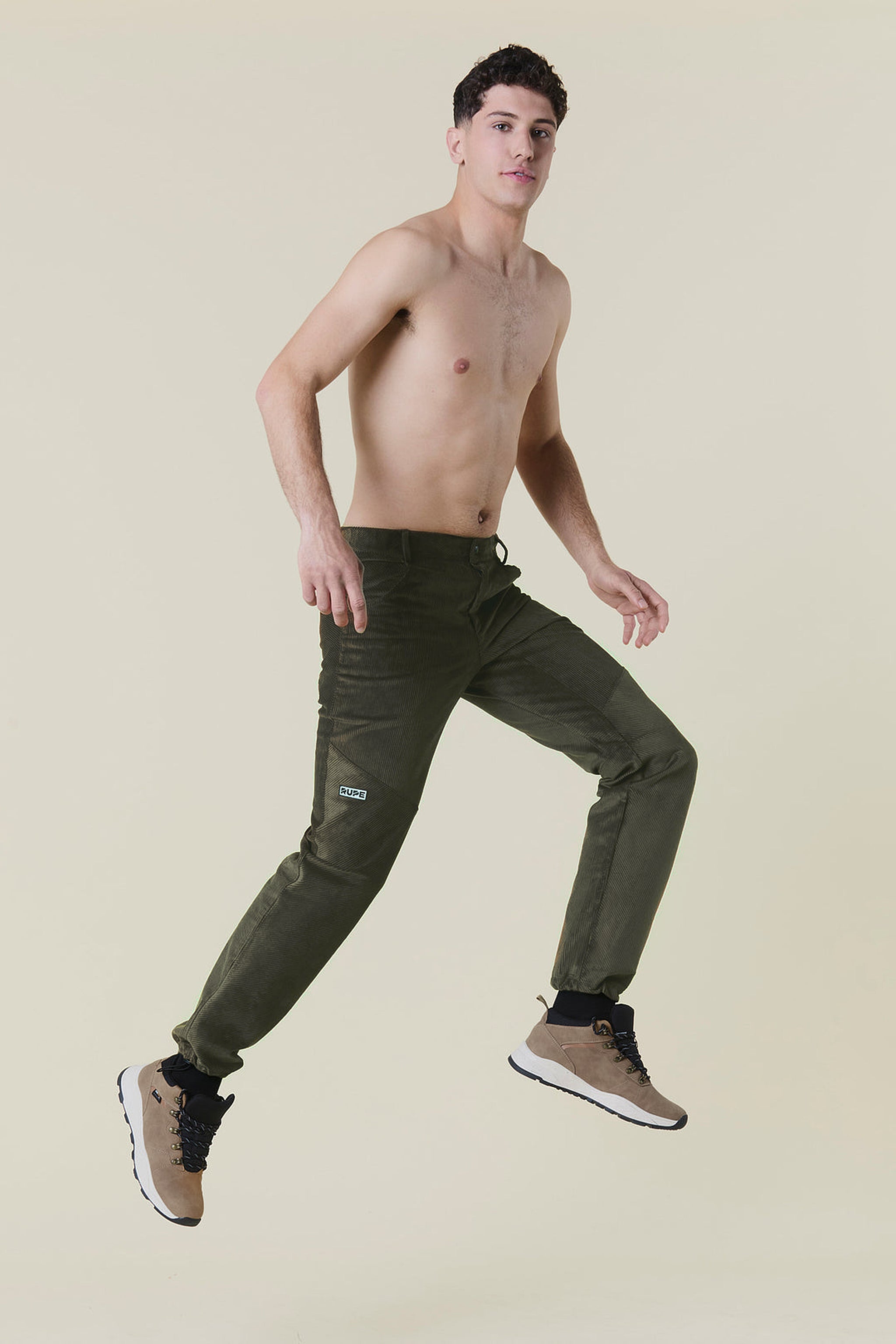Pantalon en velours himalayen pour homme, vert pin 2025
