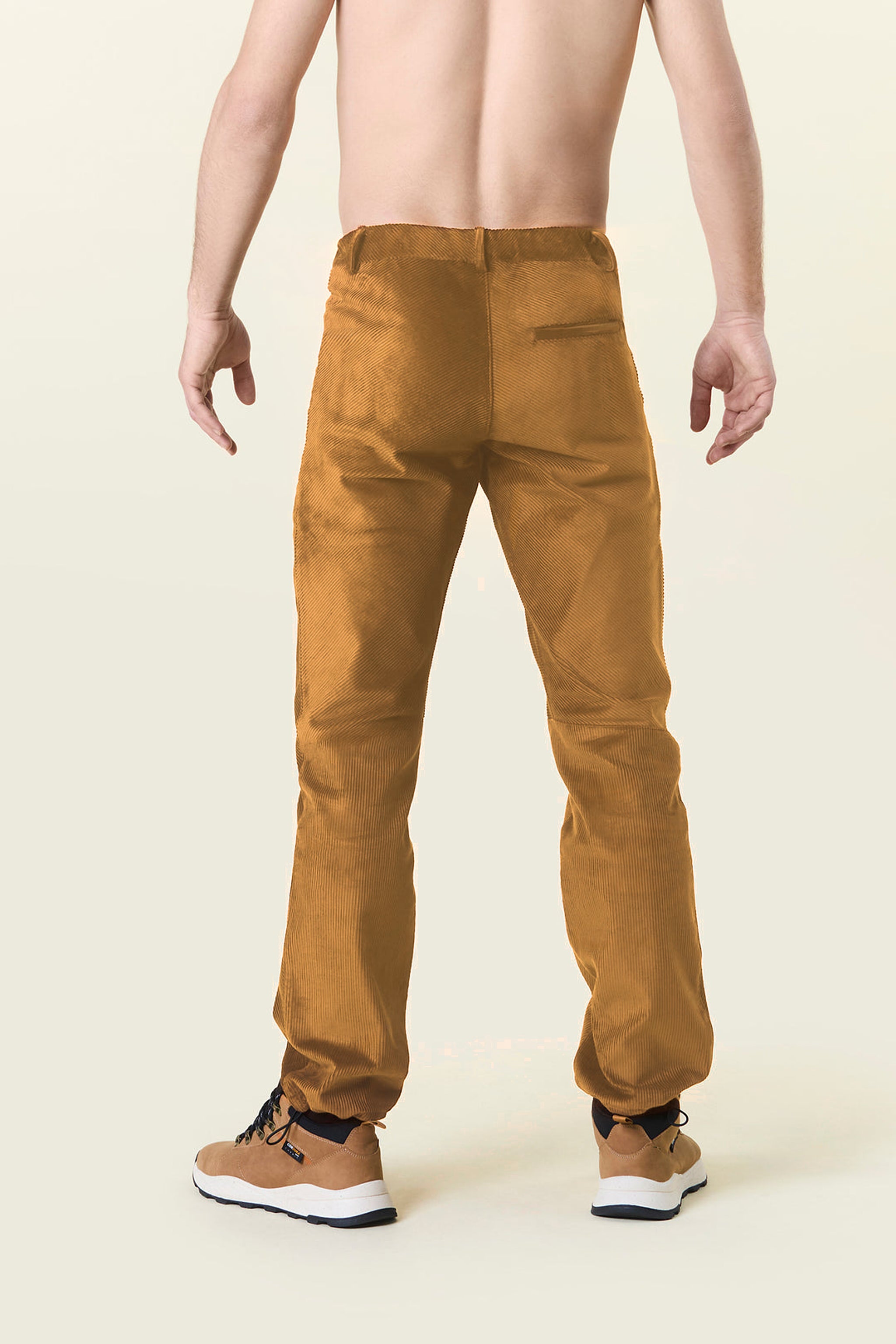 Pantalon en velours himalayen moutarde pour homme 2025