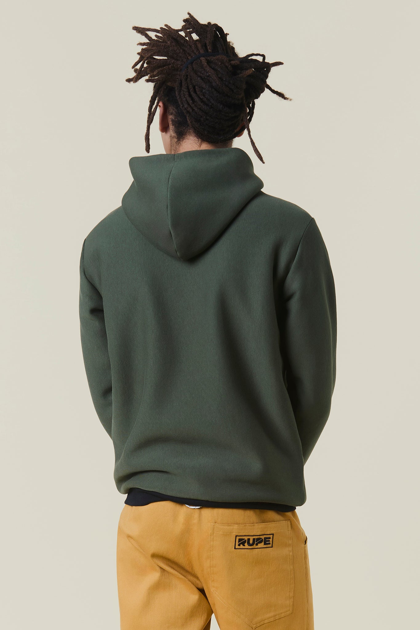 Sweat à capuche zippé - Unisexe - Vert militaire
