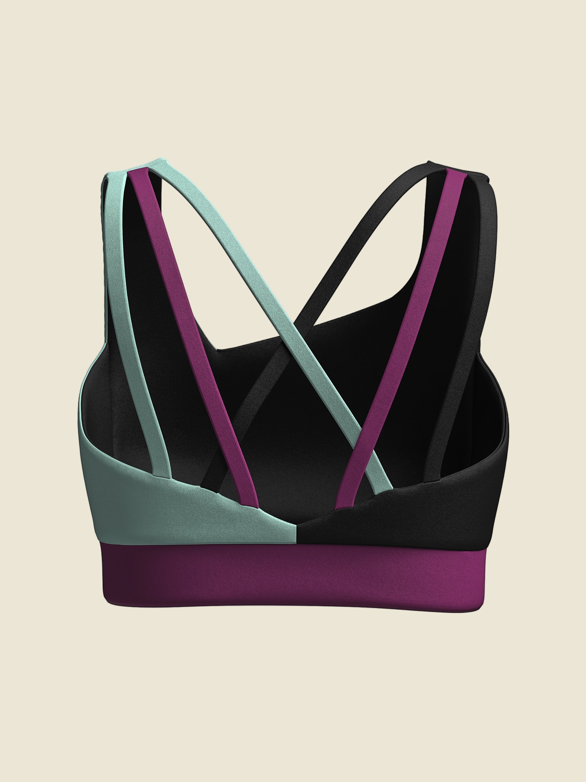 Top sportivo donna Rupe sostenibile, abbigliamento tecnico Made in Italy per yoga, fitness e arrampicata