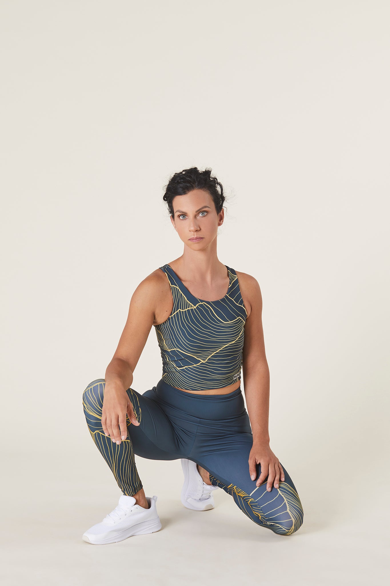 Haut de sport Femme Montagne Sarcelle - 2 styles en 1