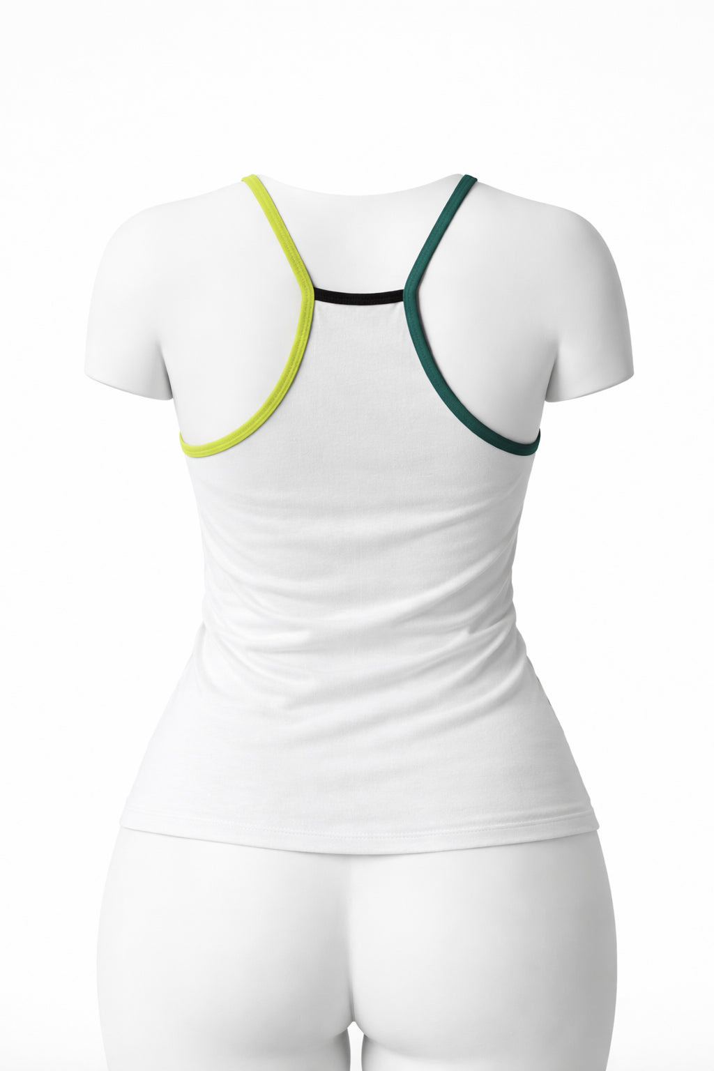 canottiera cotone rupe bianca back