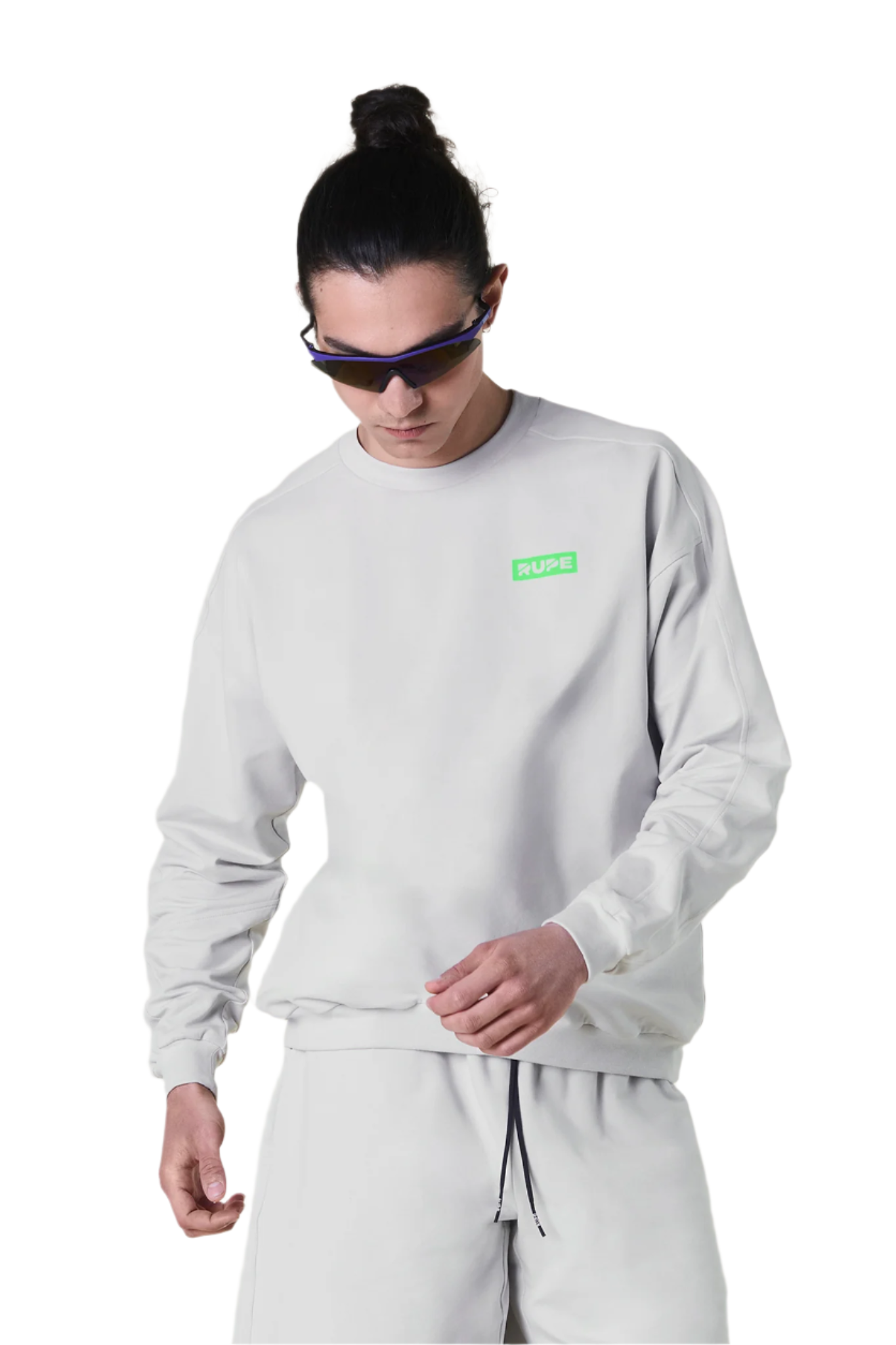 Sweat-shirt léger gris clair pour hommes | Rupe