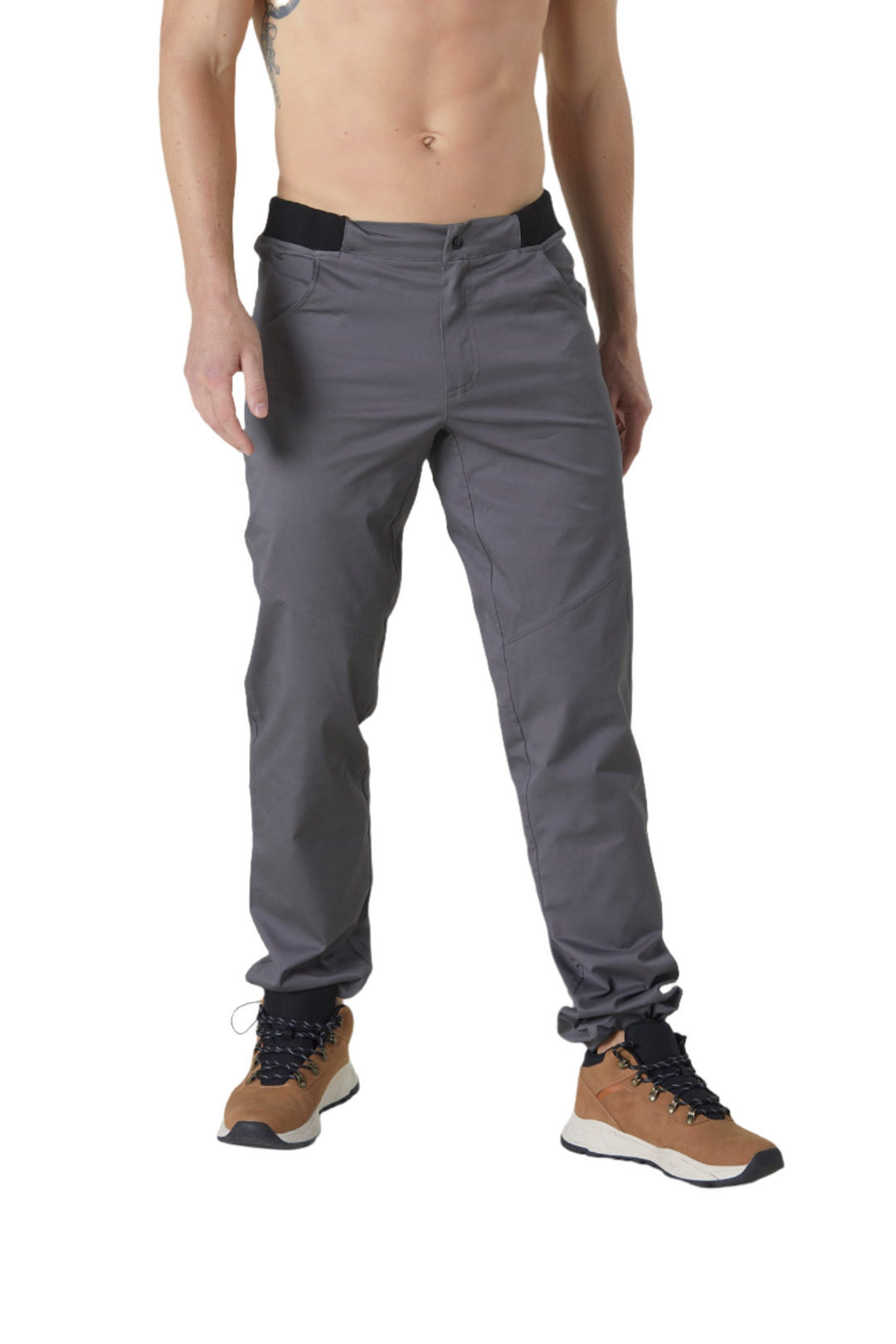 Pantalone arrampicata PIRENEI grigi uomo realizzato a mano