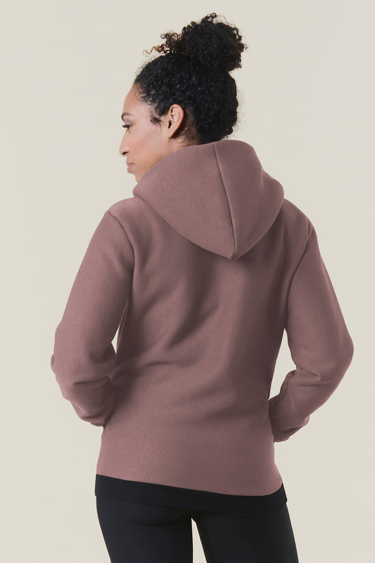 Felpa zip con Cappuccio - Donna - Malva