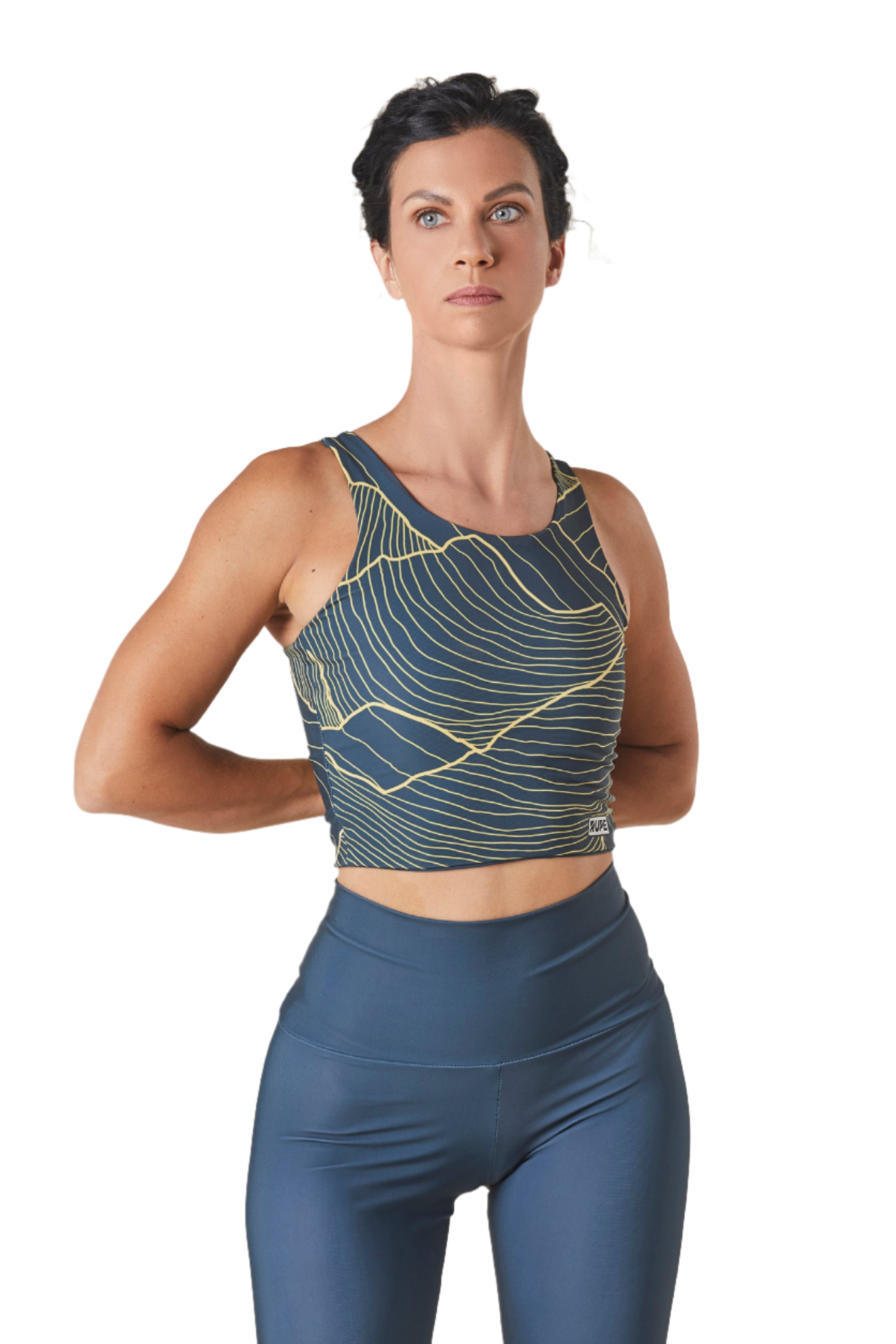 Haut de sport Femme Montagne Sarcelle - 2 styles en 1