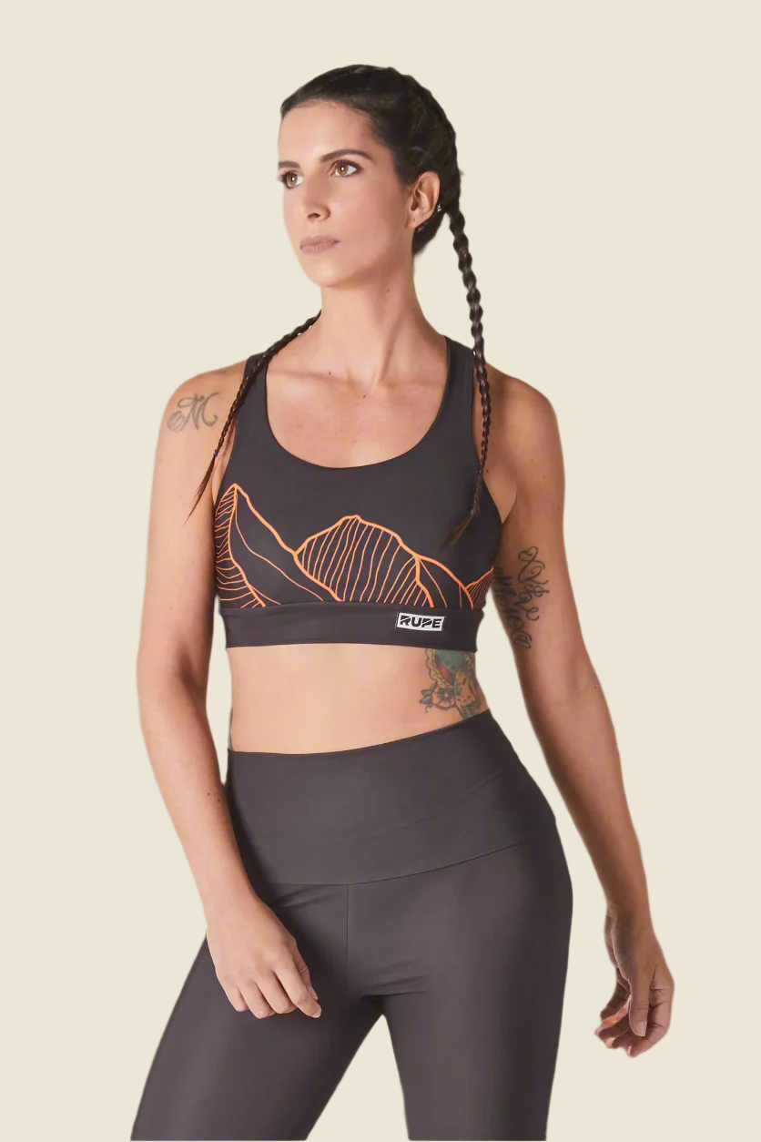 Brassière de sport tressée Black Mountain pour femme