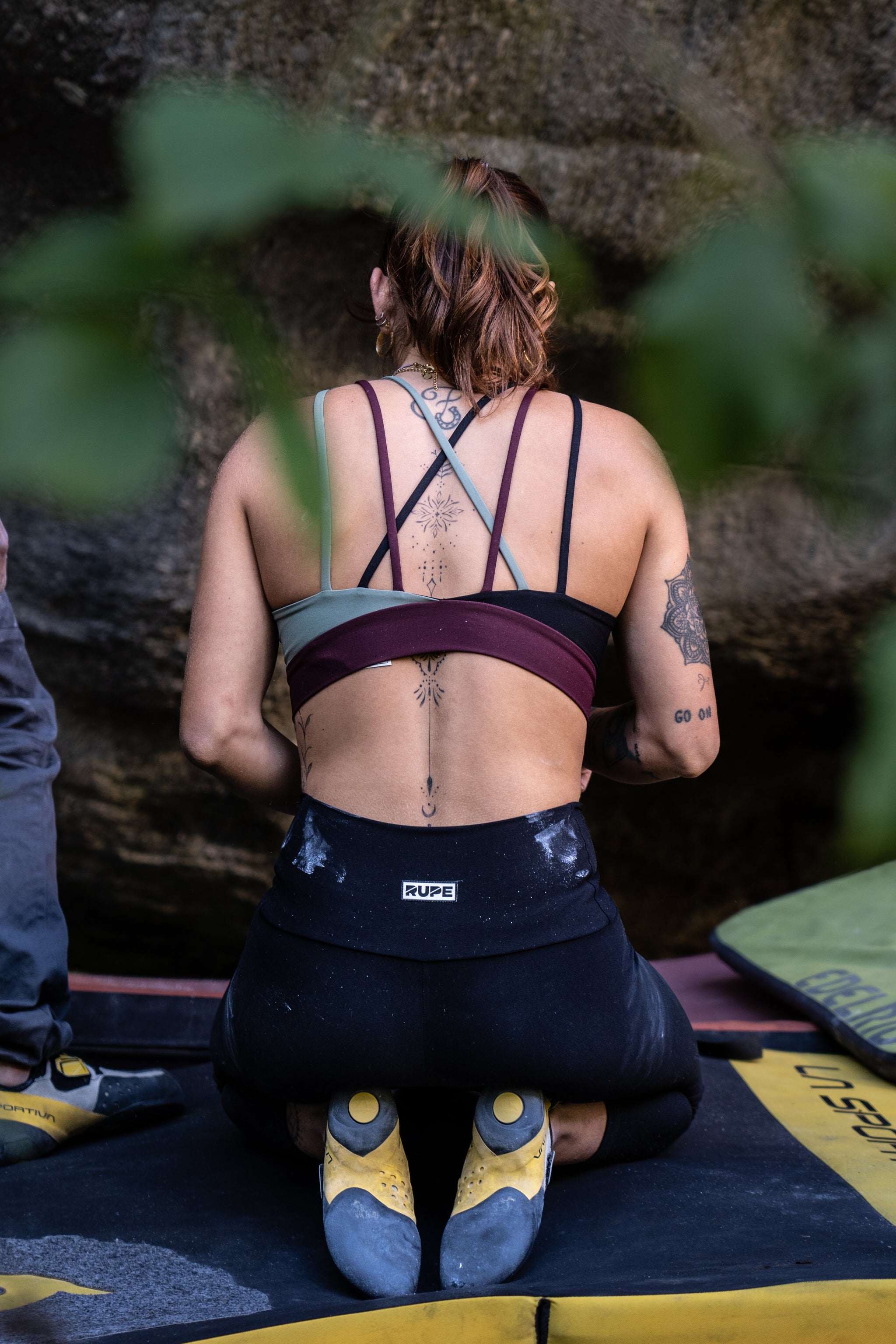 Braided Sports Top - Kaleido Ember