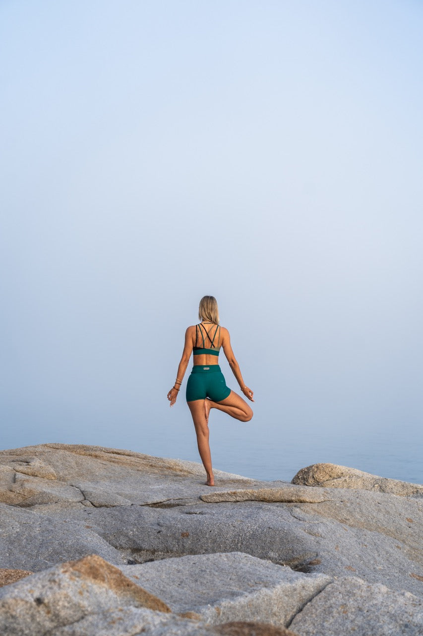 Leggings courts pour femmes – Turquoise