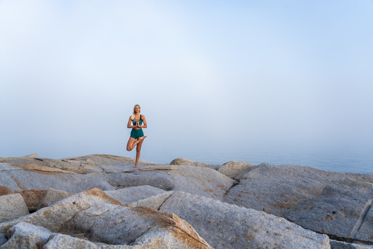 Leggings courts pour femmes – Turquoise