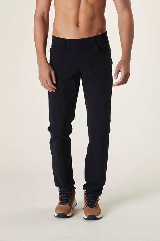 Deep Black - Men's Elegant Stretch Jeans Trousers